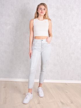 Džíny slim fit metalické