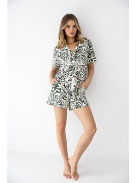 Pyžamo dámské propínací Kaylee kr.r. XS-2XL - Sensis