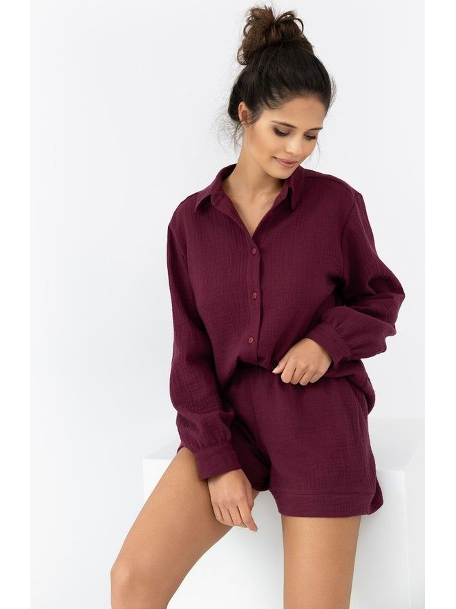 Pyžamo dámské Ivory dl.r. Muślin S-XL propínací - Sensis