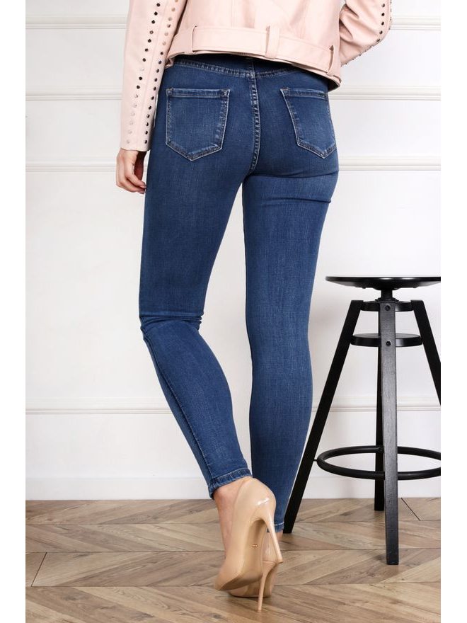 Tmavě modré skinny jeans