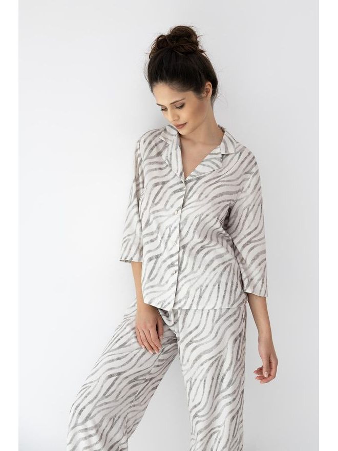 Pyžamo dámské Emory 3/4 r. XS-2XL propínací - Sensis