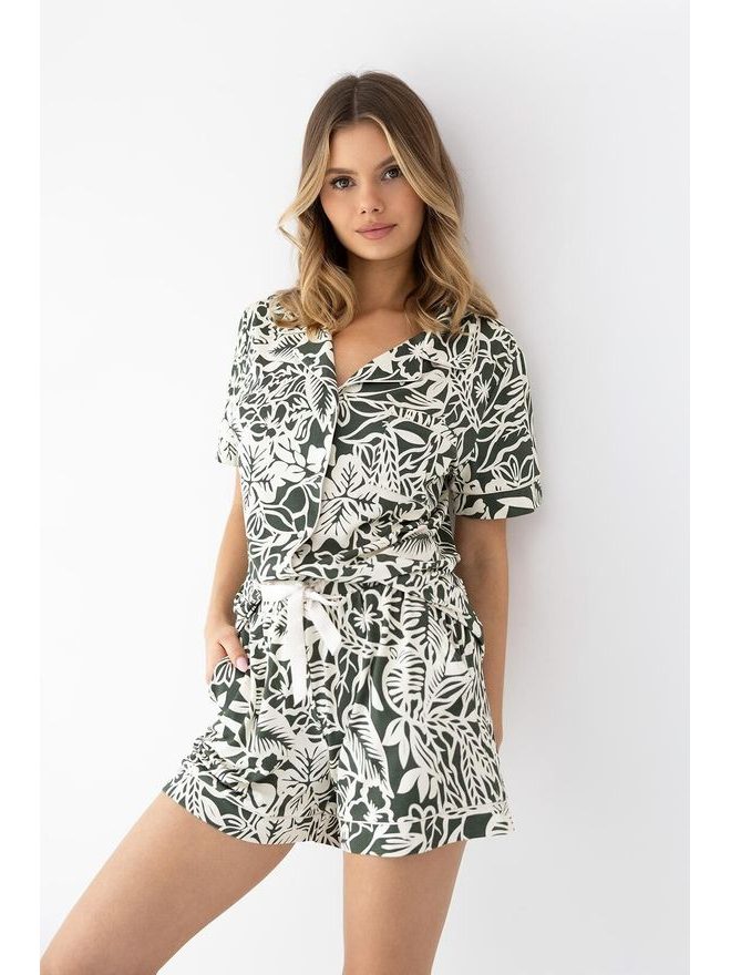 Pyžamo dámské propínací Kaylee kr.r. XS-2XL - Sensis