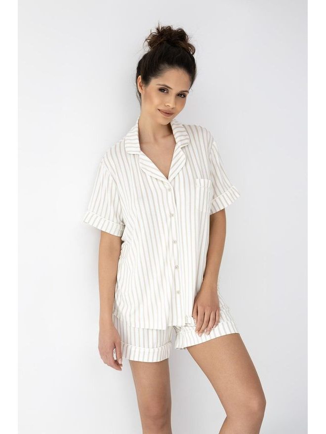 Pyžamo dámské propínací Davina kr.r. XS-2XL - Sensis