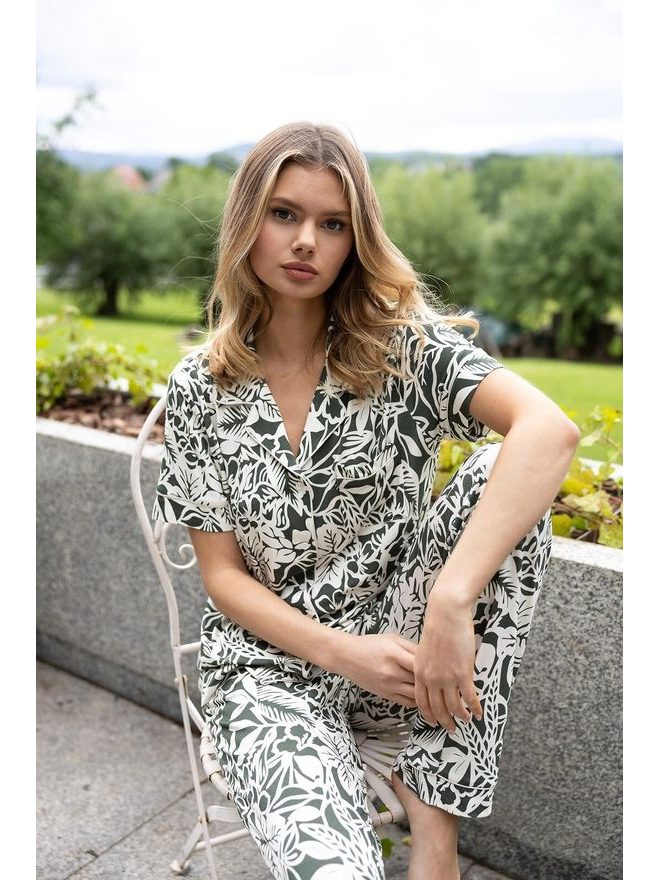 Pyžamo dámské propínací Louise kr.r. XS-2XL - Sensis