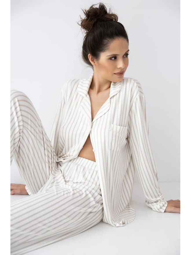 Pyžamo dámské propínací Amani dl.r. XS-2XL - Sensis