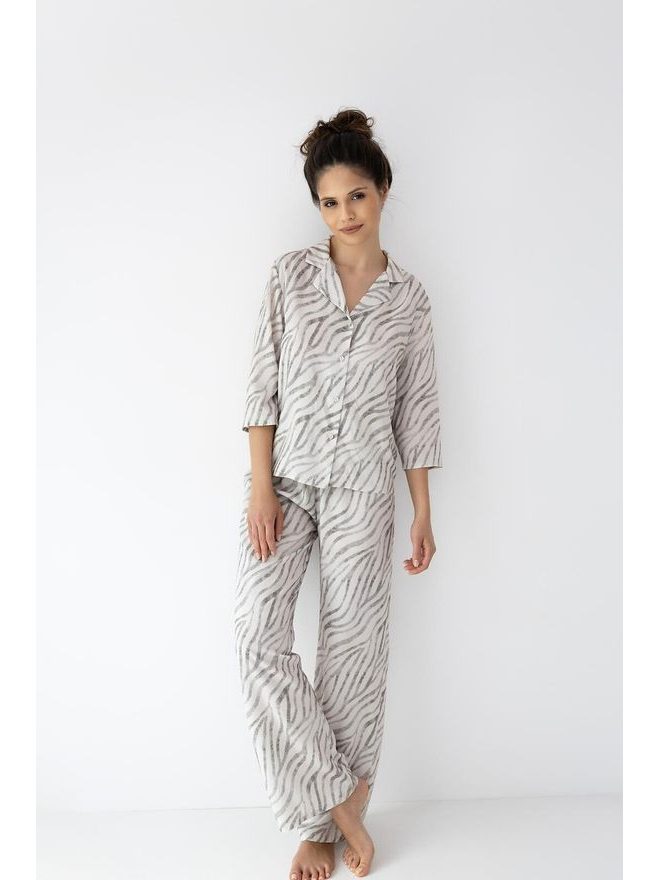 Pyžamo dámské Emory 3/4 r. XS-2XL propínací - Sensis