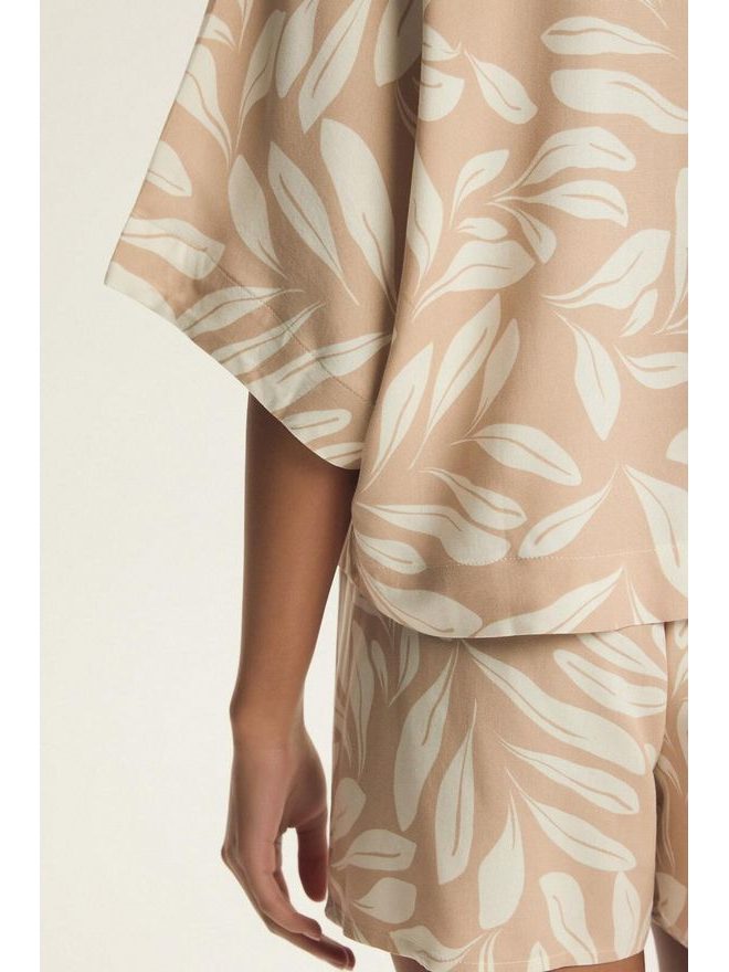 Pyžamo dámské propínací kr.r. 43688 Dextra 3/4 S-3XL - Henderson Ladies