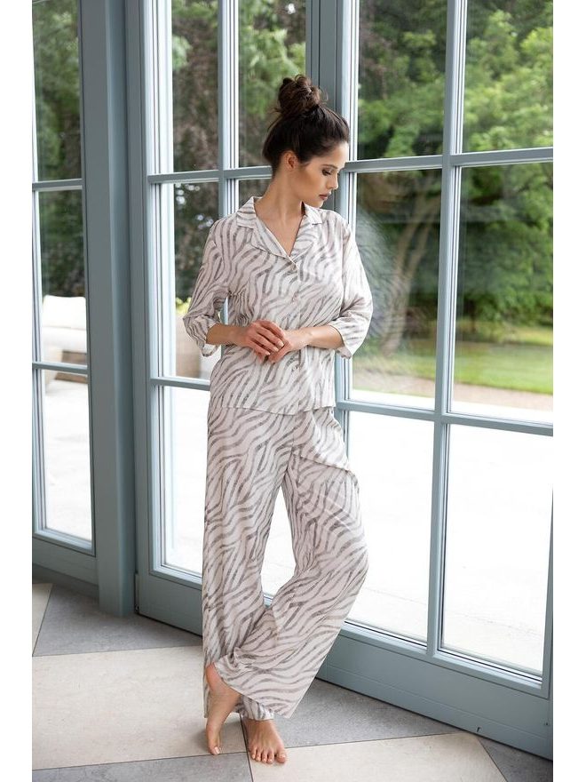 Pyžamo dámské Emory 3/4 r. XS-2XL propínací - Sensis