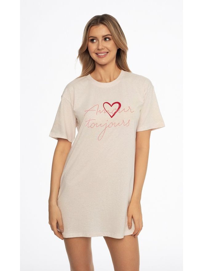 Noční košile dámská 41300 Amour kr.r. S-2XL - Henderson Ladies