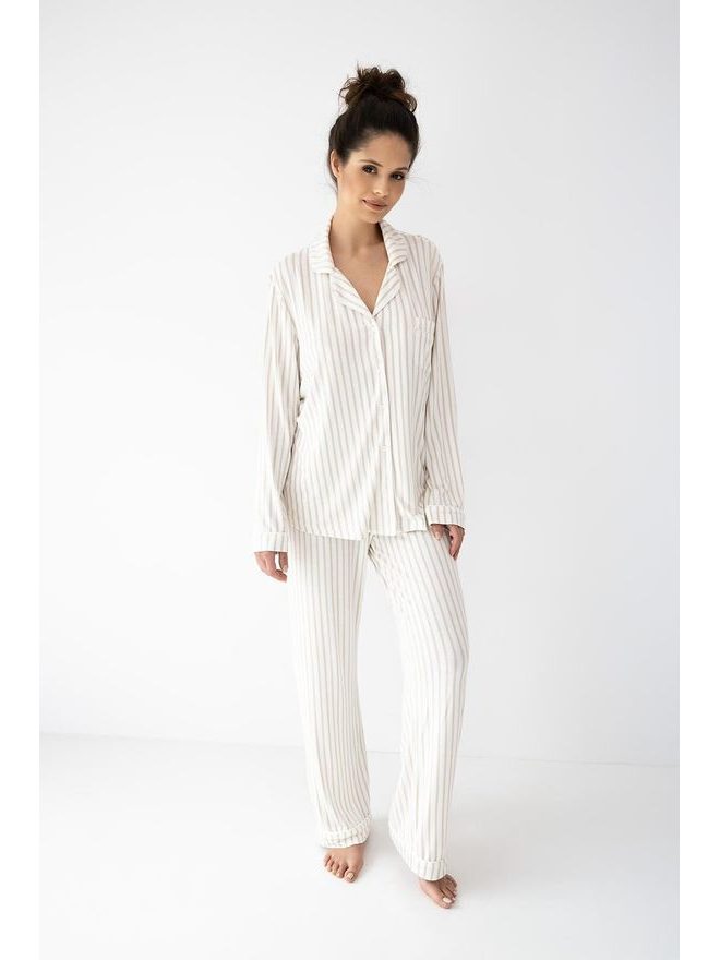 Pyžamo dámské propínací Amani dl.r. XS-2XL - Sensis