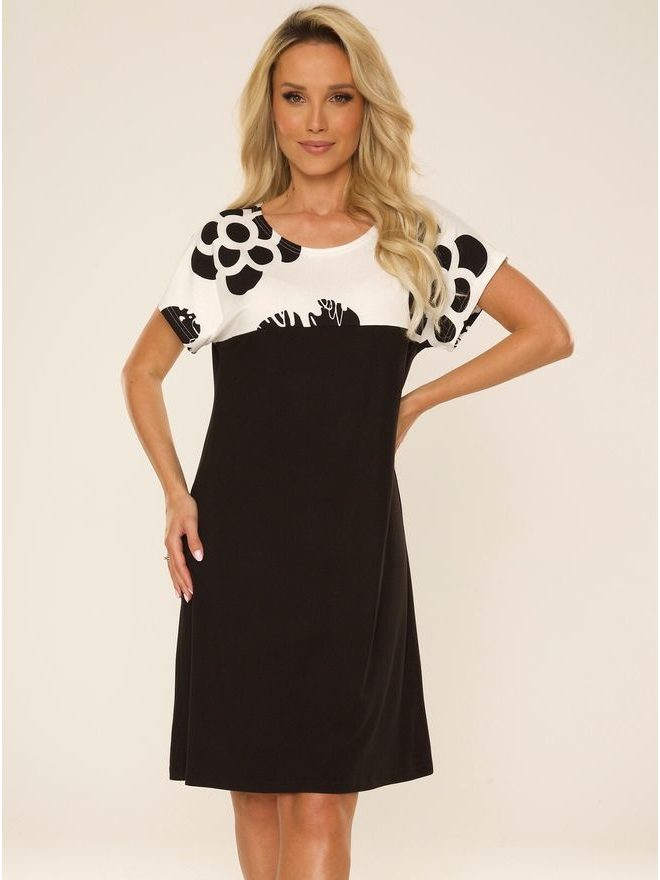 Noční košile dámská 742 Elle kr.r. S-2XL - De Lafense