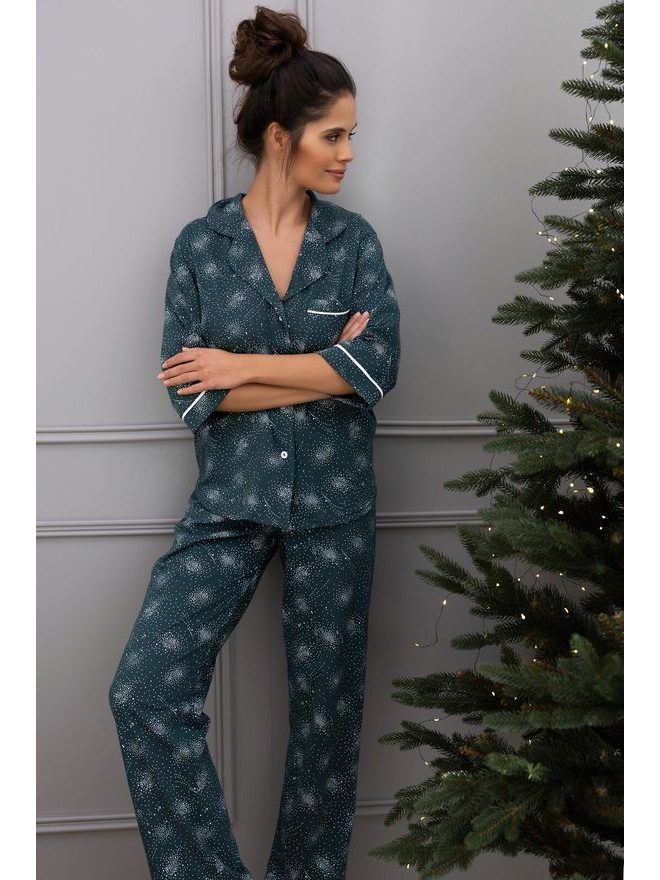 Pyžamo dámské Sydney dl.r. S-XL propínací - Sensis