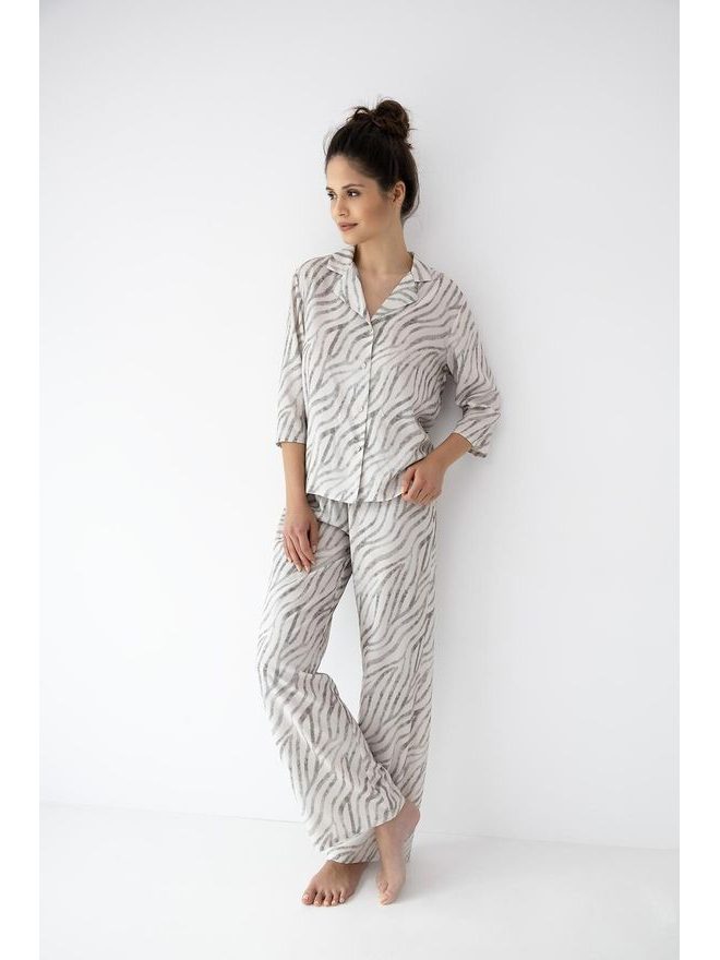 Pyžamo dámské Emory 3/4 r. XS-2XL propínací - Sensis