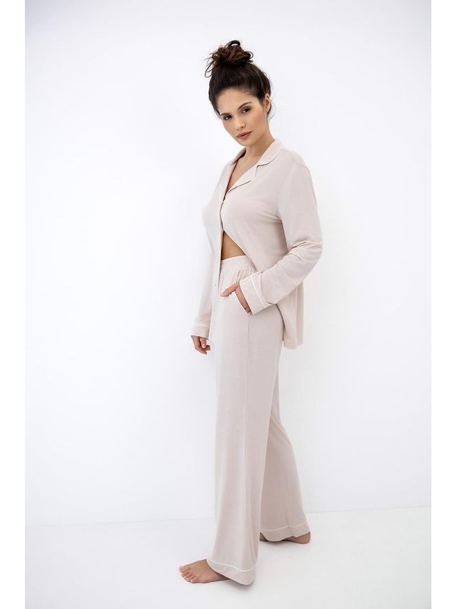 Pyžamo dámské Clarina dl.r XS-2XL propínací - Sensis