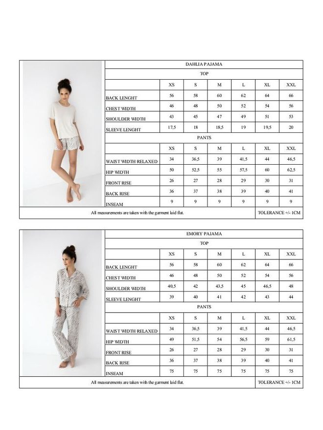 Pyžamo dámské Dahlia kr.r. XS-2XL - Sensis