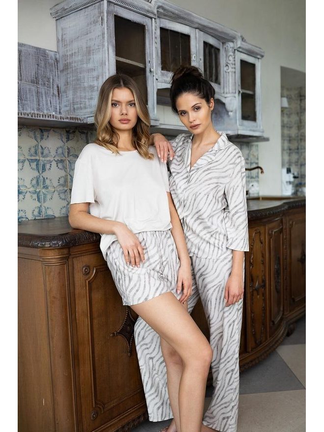 Pyžamo dámské Emory 3/4 r. XS-2XL propínací - Sensis