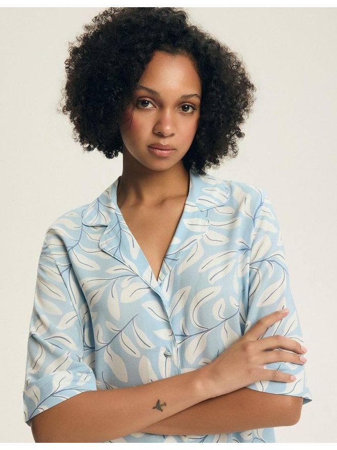 Pyžamo dámské 44482 Estes kr.r. S-3XL propínací - Henderson Ladies