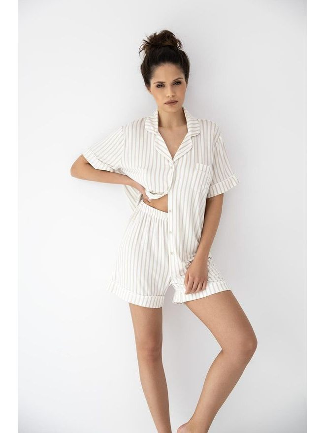 Pyžamo dámské propínací Davina kr.r. XS-2XL - Sensis