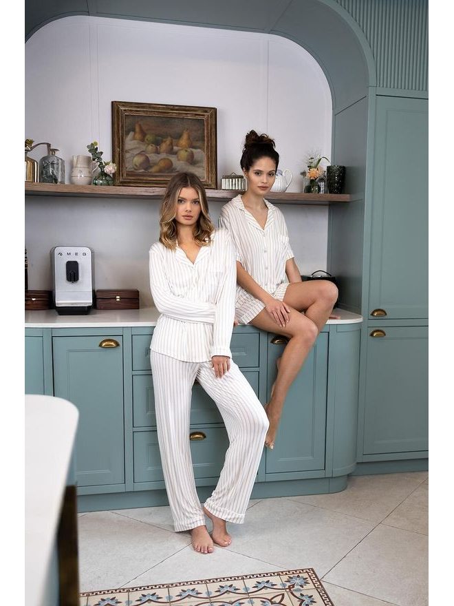 Pyžamo dámské propínací Amani dl.r. XS-2XL - Sensis