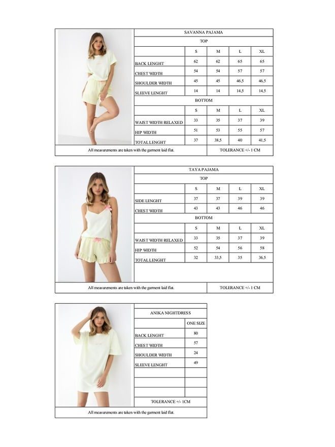 Pyžamo dámské Taya bez r. S-XL - Sensis