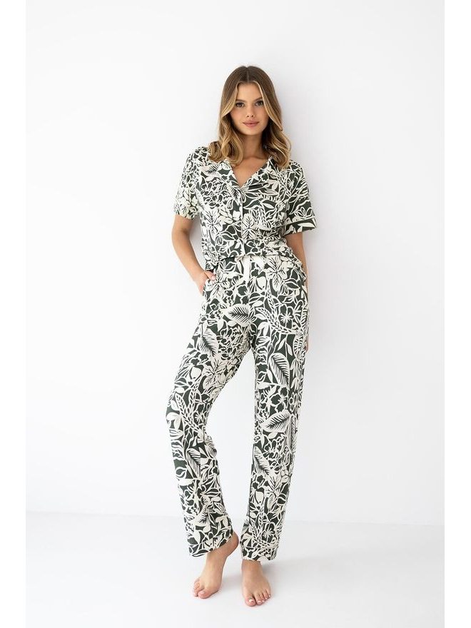 Pyžamo dámské propínací Louise kr.r. XS-2XL - Sensis