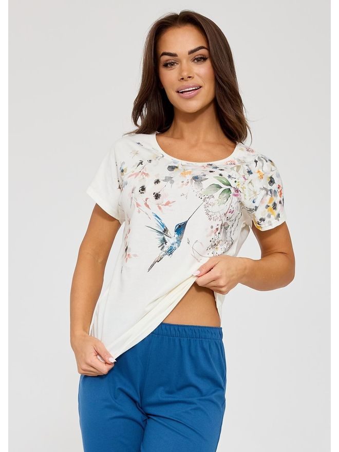 Pyžamo dámské 369/345 Floris kr.r. M-5XL - Cornette