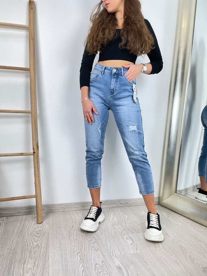 Džíny mom fit