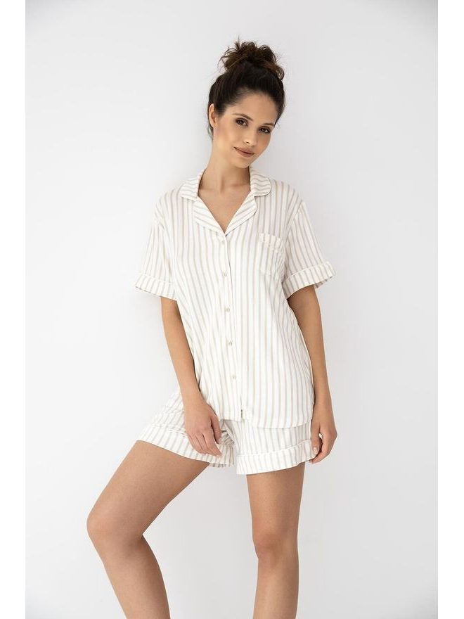 Pyžamo dámské propínací Davina kr.r. XS-2XL - Sensis