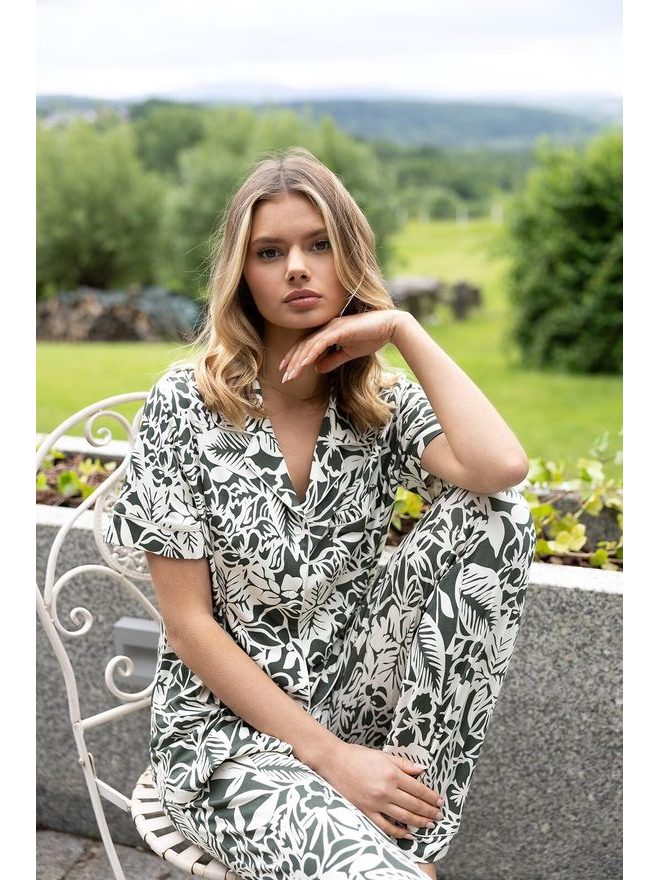 Pyžamo dámské propínací Louise kr.r. XS-2XL - Sensis