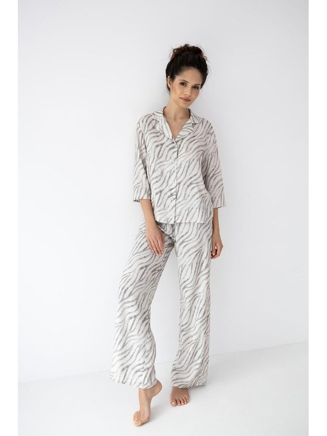 Pyžamo dámské Emory 3/4 r. XS-2XL propínací - Sensis