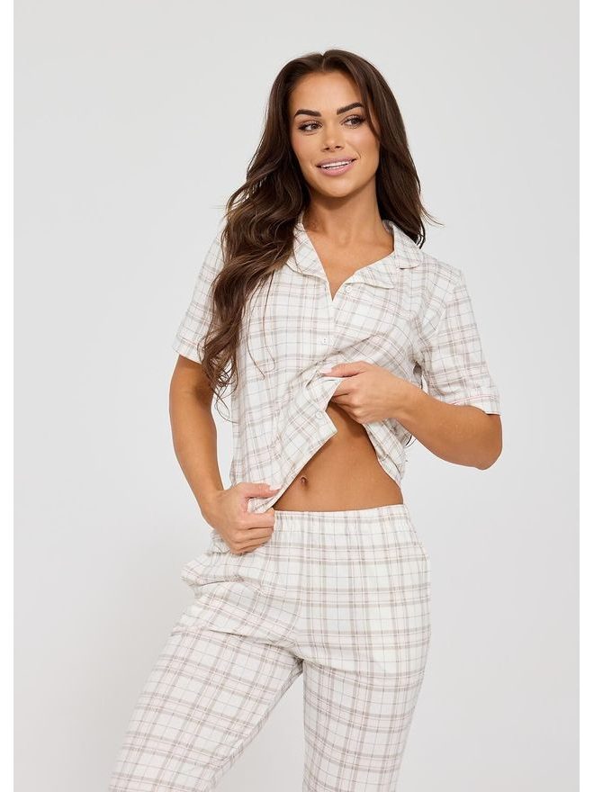 Pyžamo dámské 879/342 Holly kr.r. S-2XL propínací - Cornette