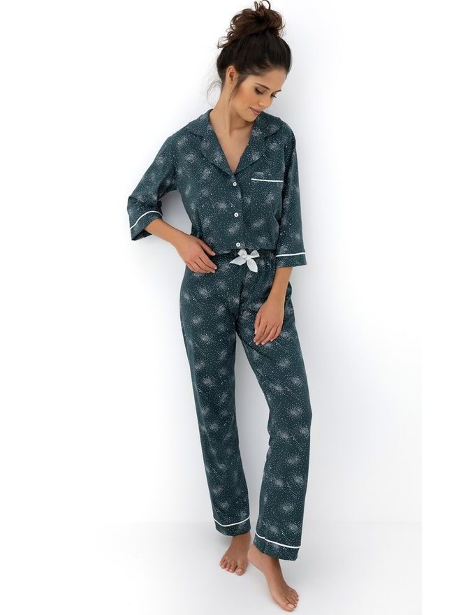 Pyžamo dámské Sydney dl.r. S-XL propínací - Sensis