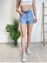 Kraťasy džinové - střih baggy sv. modré