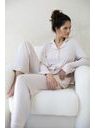 Pyžamo dámské Clarina dl.r XS-2XL propínací - Sensis