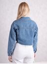 Džínová bundička - metalická