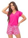 Pyžamo dámské Zebra Short fuchsia kr.r. S-2XL - Donna
