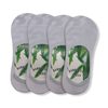 Pánske bezčlenkové ponožky (JA-1102) - 8 párov (biela)