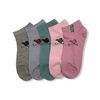 Dámske členkové ponožky (XW2643) - 12 párov (mix farieb)