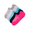 Női bokanélküli zokni (YW30) - 10 pár (vegyes színek)