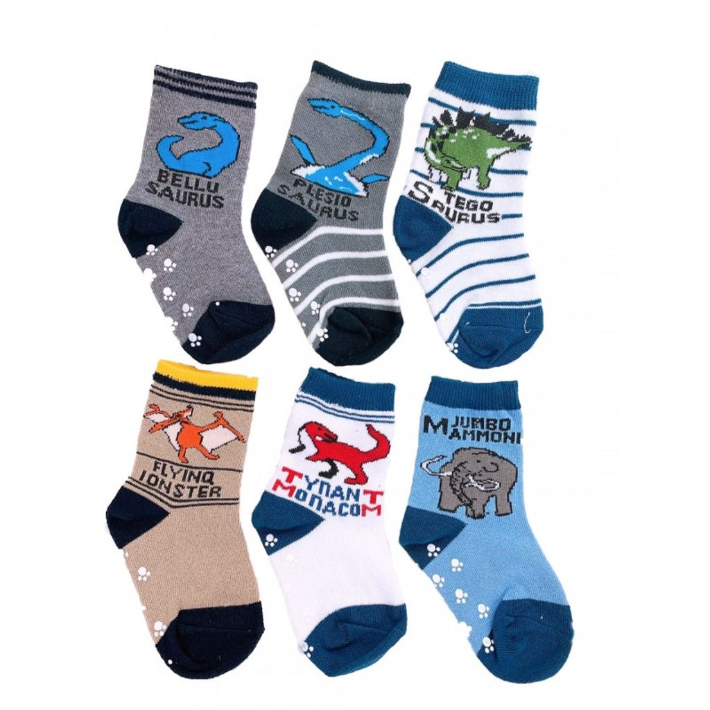 XLvýpredaj.sk - Chlapčenské klasické ponožky (8501) - 6 párov (mix farieb -  Detské klasické a členkové ponožky - Detské ponožky, Ponožky
