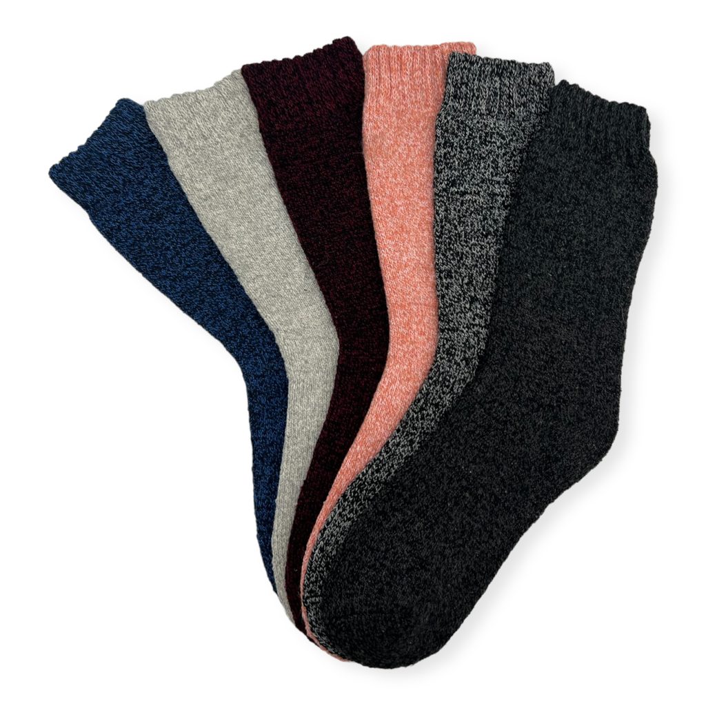 XLeladas.hu - Női gyapjú zokni Alpaka WZ11) - 3 pár (vegyes színek) - Zoknik  - Legeladottabb termékek