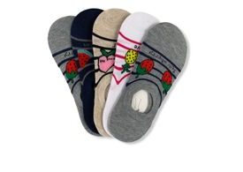 Dámské bezkotníčkové ponožky (YW35) - 10 párů (mix barev)