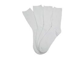 Dámské zdravotní bambusové ponožky - 10 párů (BÍLÉ)