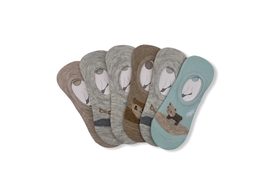 Dívčí bezkotníčkové ponožky JBC-2223 - 4 páry (mix barev)