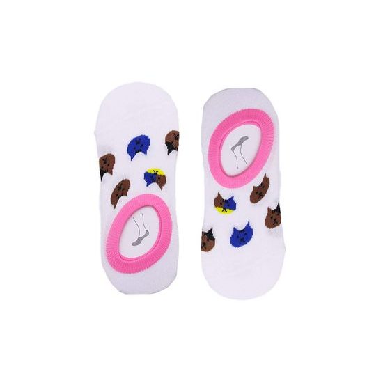 Női bokanélküli zokni (YW36) - 10 pár (vegyes színek)