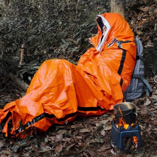 AKČNÍ SADA - Núdzový outdoorový termálny spací vak - 4 ks