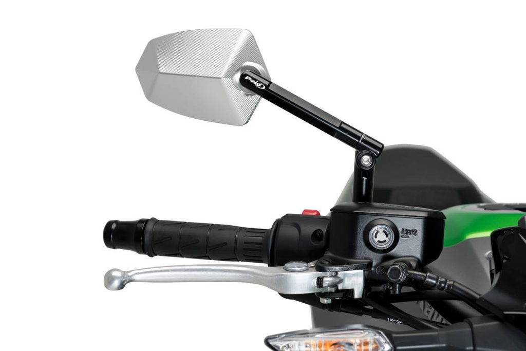 F-MOTO - Zpětné zrcátko PUIG GT.1 020ND černá / eloxovaný hliník pravý -  PUIG - Zpětná zrcátka PUIG - Zrcátka, Pro motorku