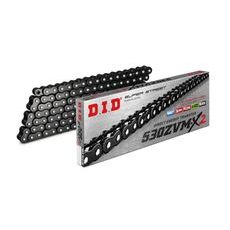 ŘETĚZOVÁ SADA D.I.D CHAIN - STŘÍBRNÝ ŘETĚZ 530 ZVM-X, X-KROUŽEK, KOLEČKO JT POGUMOVANÉ, ROZETA JT PRO SUZUKI GSX 750 F 1989-1998