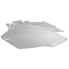 BOČNÍ ČÍSLOVÉ TABULKY POLISPORT 8605500001 (PÁR) BÍLÁ PRO HONDA CRF 450 R 2011-2012, HONDA CRF 250 R 2011-2013