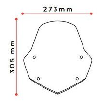 PLEXI ŠTÍT PUIG NEW GEN. SPORT 3767W PRŮHLEDNÝ